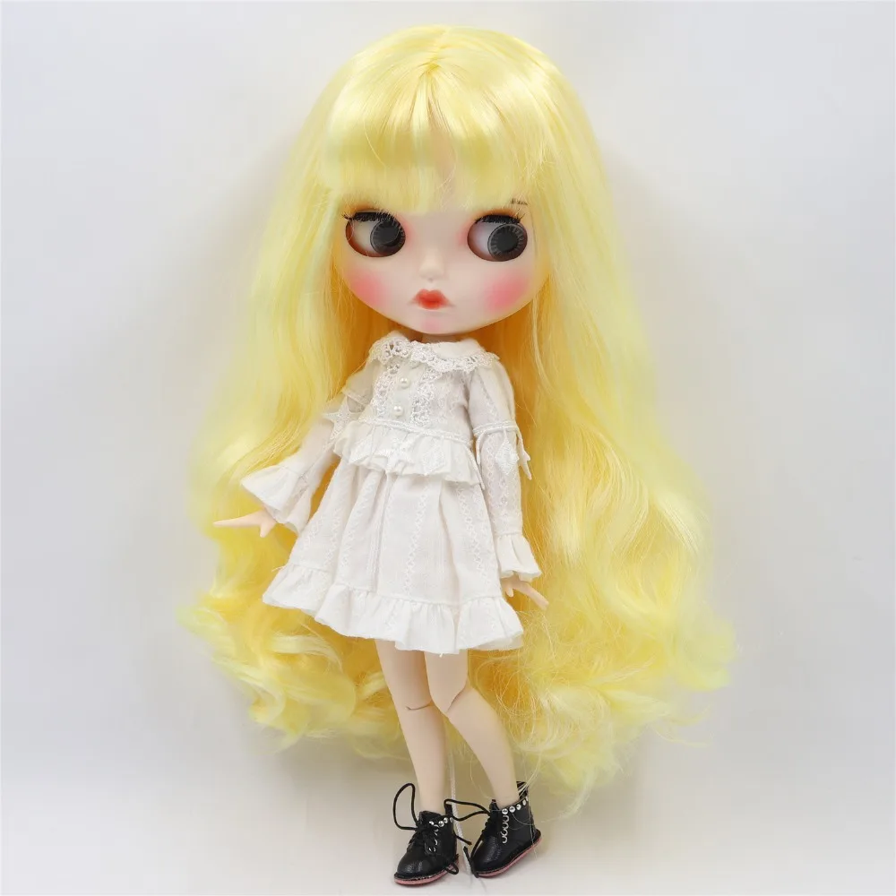 Заводская кукла blyth 1/6 кутом кукла белая кожа суставы тела индивидуальные лица бровей игрушка кукла, 30 см