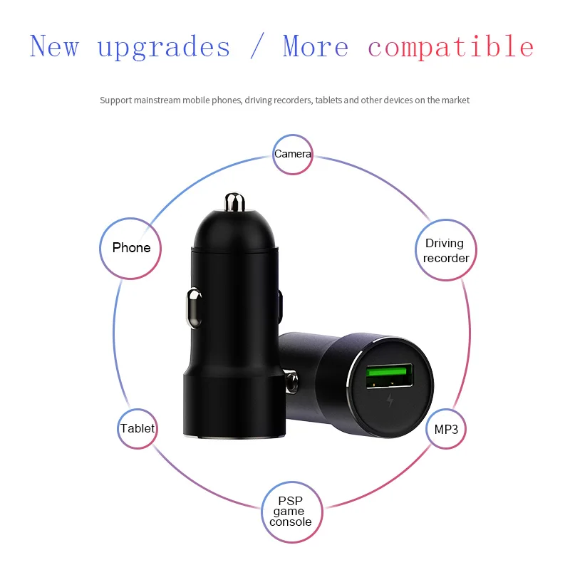 APPACS Car Charger Quick Charge 3.0 USB Fast for Xiaomi mi 9 iPhone X Xr 8 Huawei Samsung S9 S8 QC | Мобильные телефоны и