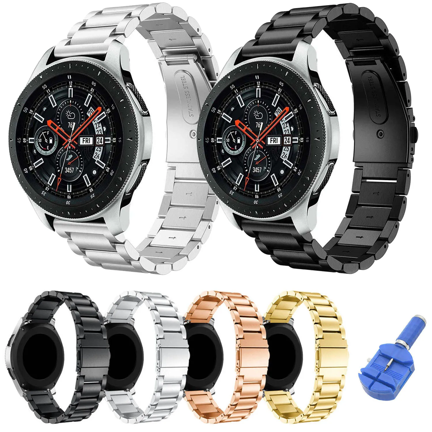 Ремешок сменный из нержавеющей стали для Samsung Galaxy Watch 46 мм | Наручные часы
