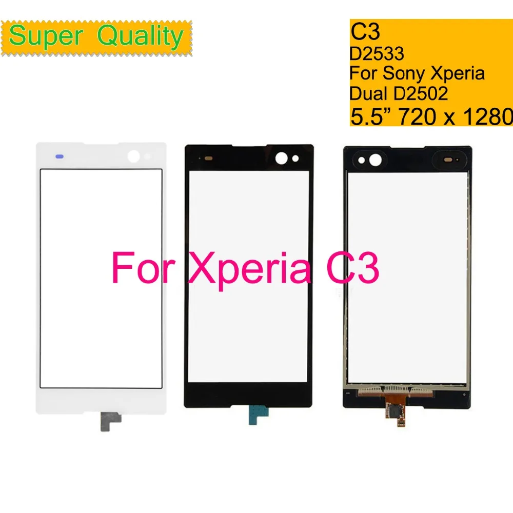 Сенсорный экран для Sony Xperia C3 D2533 дигитайзер сенсорного экрана передняя