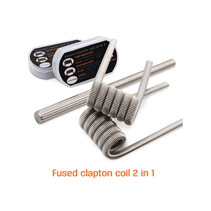 Geekvape 2 в 1 готовые Vape катушки MTL Сплавленный Clapton скрепленный каркасом