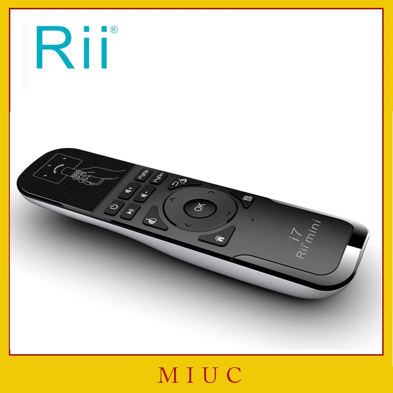 [Rii] i7 Мини Fly Air Mouse 2.4 ГГц беспроводной пульт дистанционного управления Встроенный 6 оси для ПК/Smart tv/Android коробка/PS3 движения зондирования Gamer
