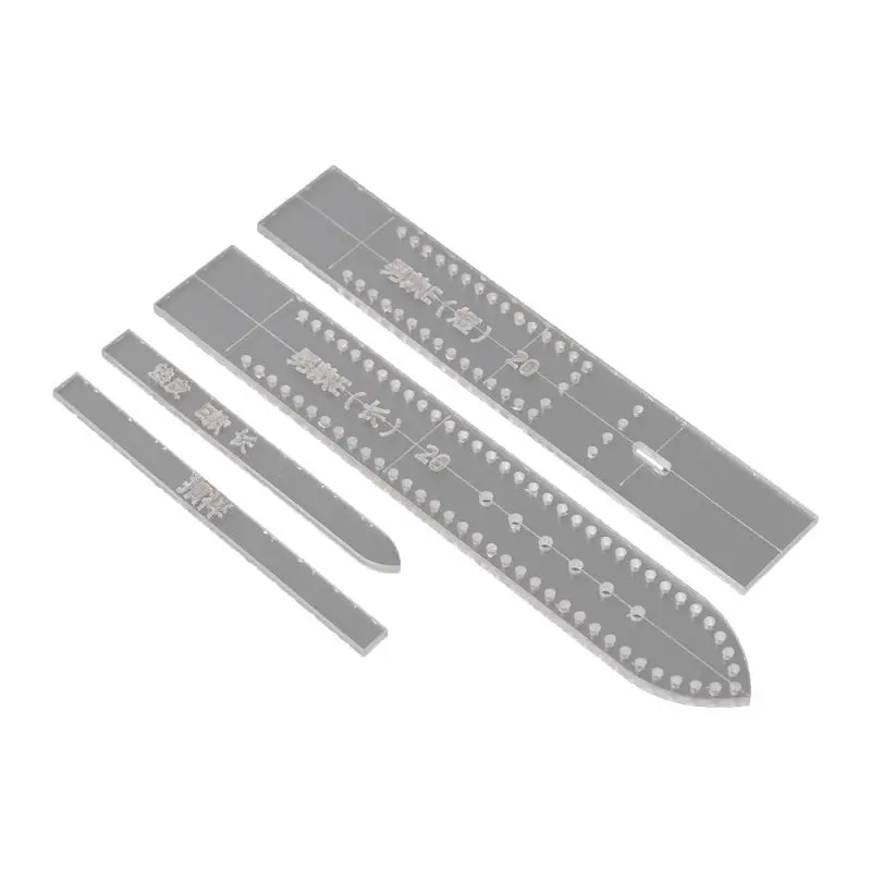 E OOTDTY 4 шт./компл. прозрачный акриловый стенд для часов Ремешок Шаблон трафарет пресс-форм DIY кожа ремесленных инструментов по поставке товаров для дома для Для мужчин - Цвет: E