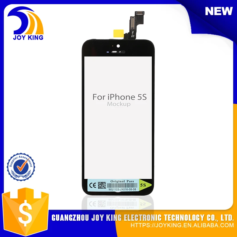5 шт./лот оптовая цена для iPhone 5S lcd сотового телефона с заменой планшета +