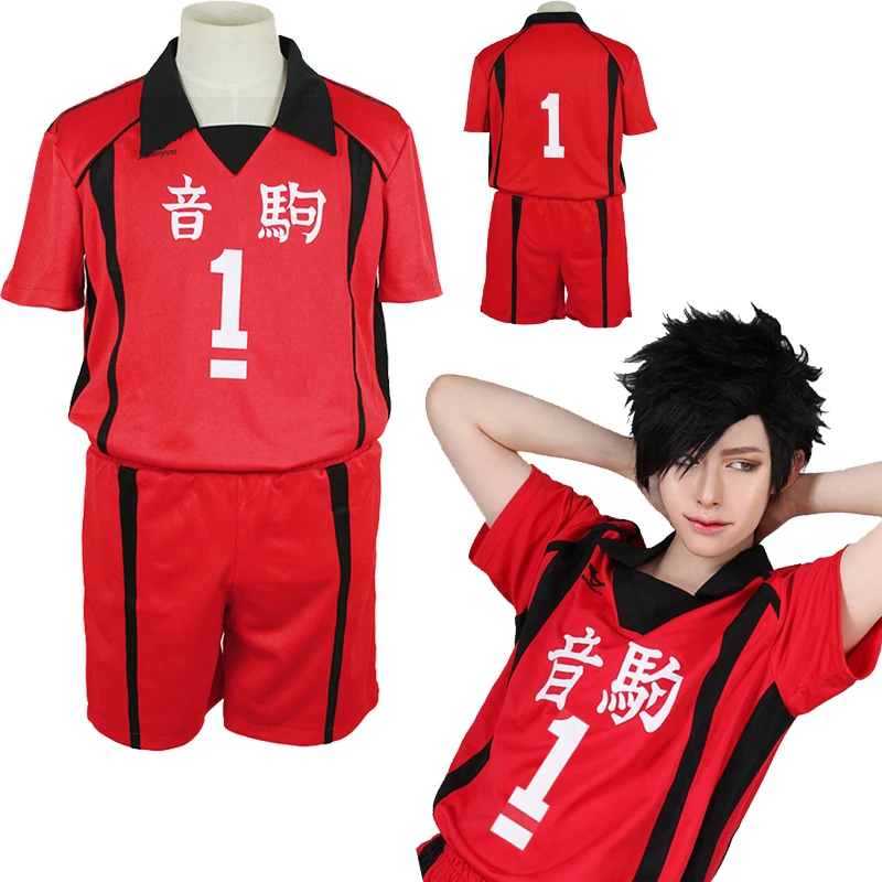 Anime Haikyuu Nekoma High School Uniform Jersey NO 1 NO 5 Kuroo Tetsurou Cosplay Costume Free Shipping cartoon