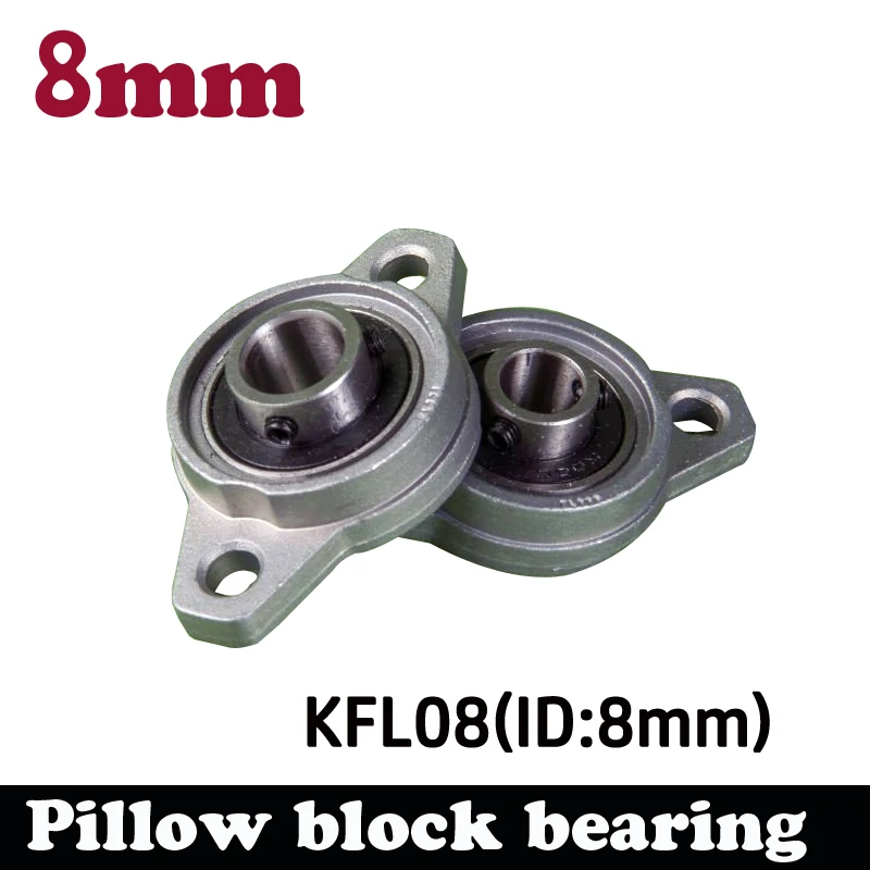 10pcs KFL08 8mm pillow block rhombic bearing zinc alloy insert linear shaft support CNC part | Обустройство дома