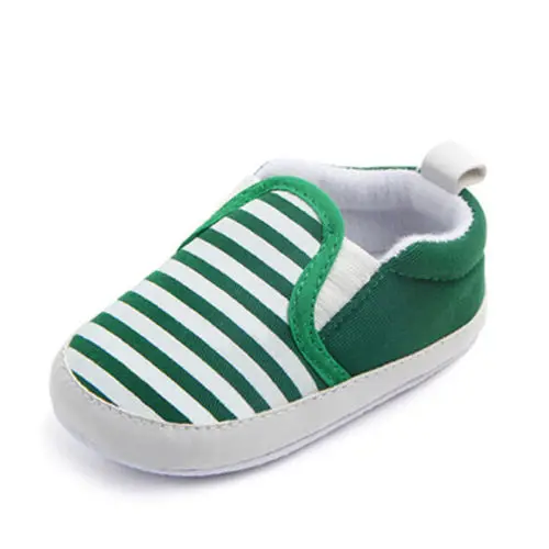 Pudcoco в полоску для малышей Обувь новорожденных мягкая подошва младенцев