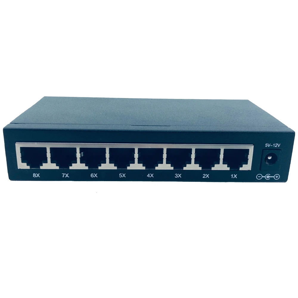Бесплатная доставка 8 портов 10/100 Мбит/с Gigabit Ethernet realtek 8370N 5 12 В порт sup для