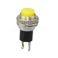 100pcs ds 314 10mm off on 250v 0 5a push button switch metal tactile self reset micro interruptor bouton poussoir