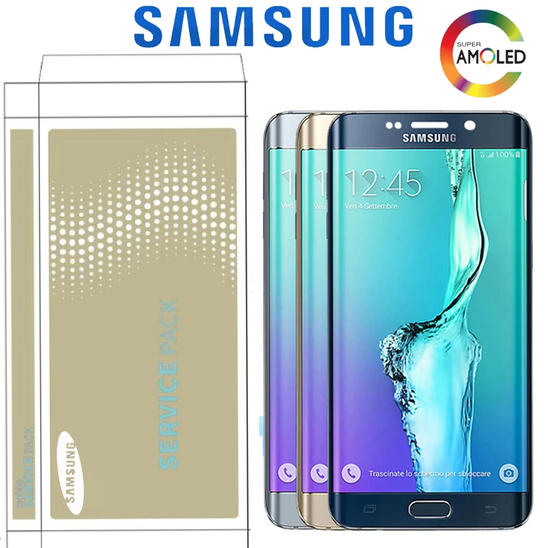 5 7 ''Супер AMOLED дисплей для samsung Galaxy S6 Edge Plus G928 G928F ЖК сенсорный экран дигитайзер
