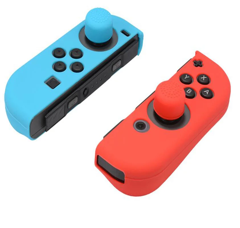 Sanchow 11 в 1 силиконовый чехол для Nintendo Switch NS консоль защитный кожи с рукоятка пальца