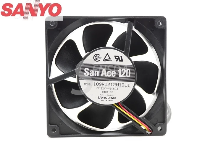 Для Sanyo 109R1212H1011 DC 12V 0.52A Вентилятор охлаждения сервера 120X120X38mm квадратный вентилятор 4-проводной