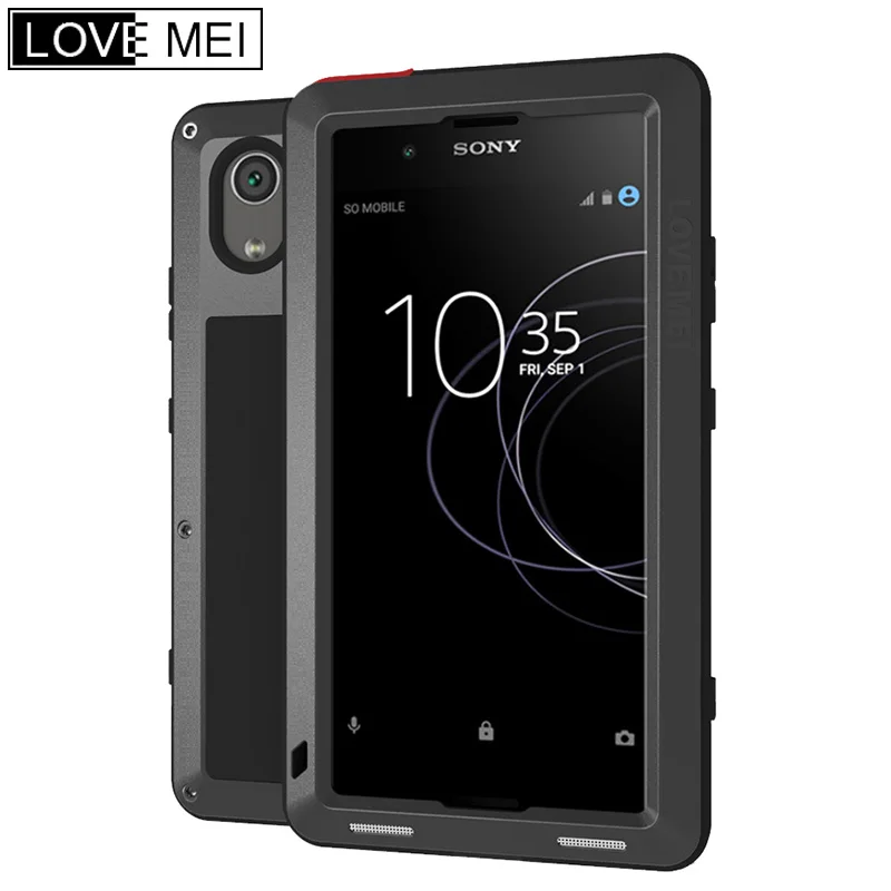 Чехол LOVE MEI для SONY Xperia XA Plus Алюминиевый металлический Гибридный противоударный