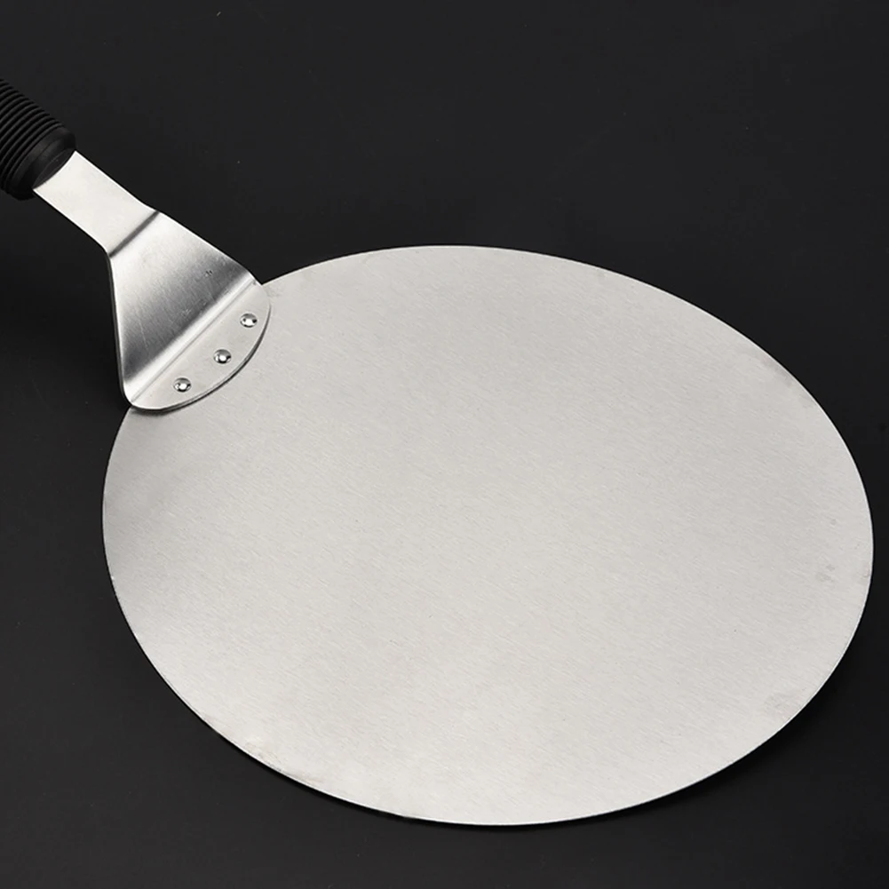 Stainless Steel Home Kitchen Accessories Bakeware Cooking Round Peel With Wooden Handle Bar Cake Spatula Lifter Pizza Shovel | Дом и сад