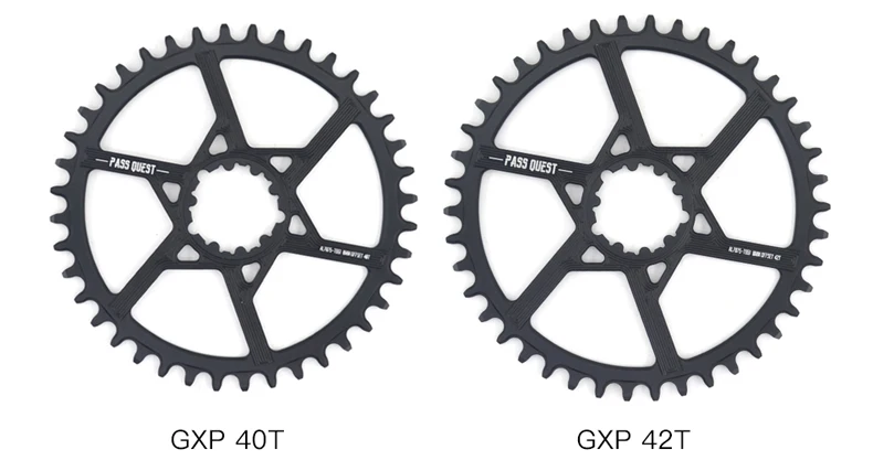 Пройти QUEST GXP круглый узкий широкий набор велосипедных звездочек для Sram XX1 X1 MTB Горный Велосипедное колесо цепной передачи Экипировка велосипедиста смещение 0 мм 32-42 T