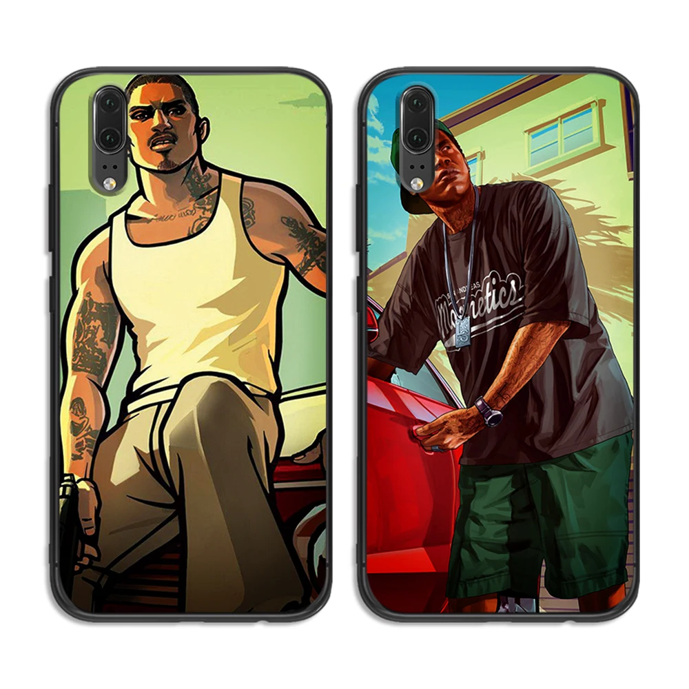 Grand Theft Авто мягкий телефон для huawei Honor 6A 7A 3GB Pro 7X 8X 8C 10 Lite Note задняя крышка чехол |