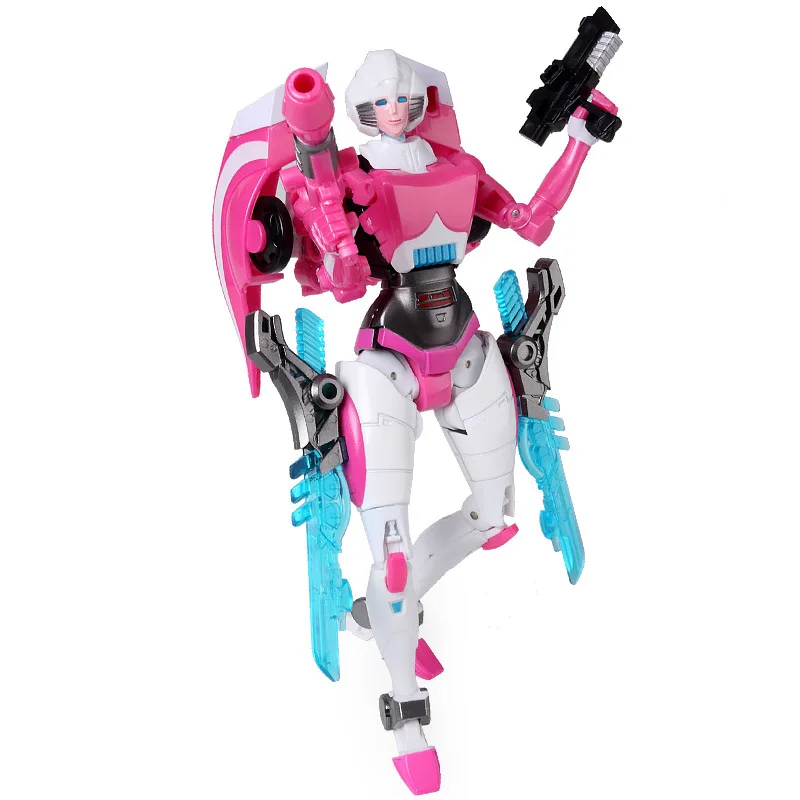 WEIJIANG Cool Pink Arcee Трансформеры Игрушки сплав Аниме Фигурка женский Робот Модель