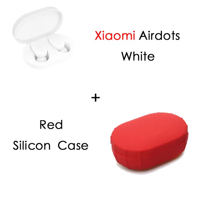 add Red Case Наушники mi Xiao mi Airdots TWS Bluetooth 5,0 наушники Молодежная версия сенсорное управление с зарядным устройством белый mi ni xio mi xia mi 9t - Цвет: add Red Case