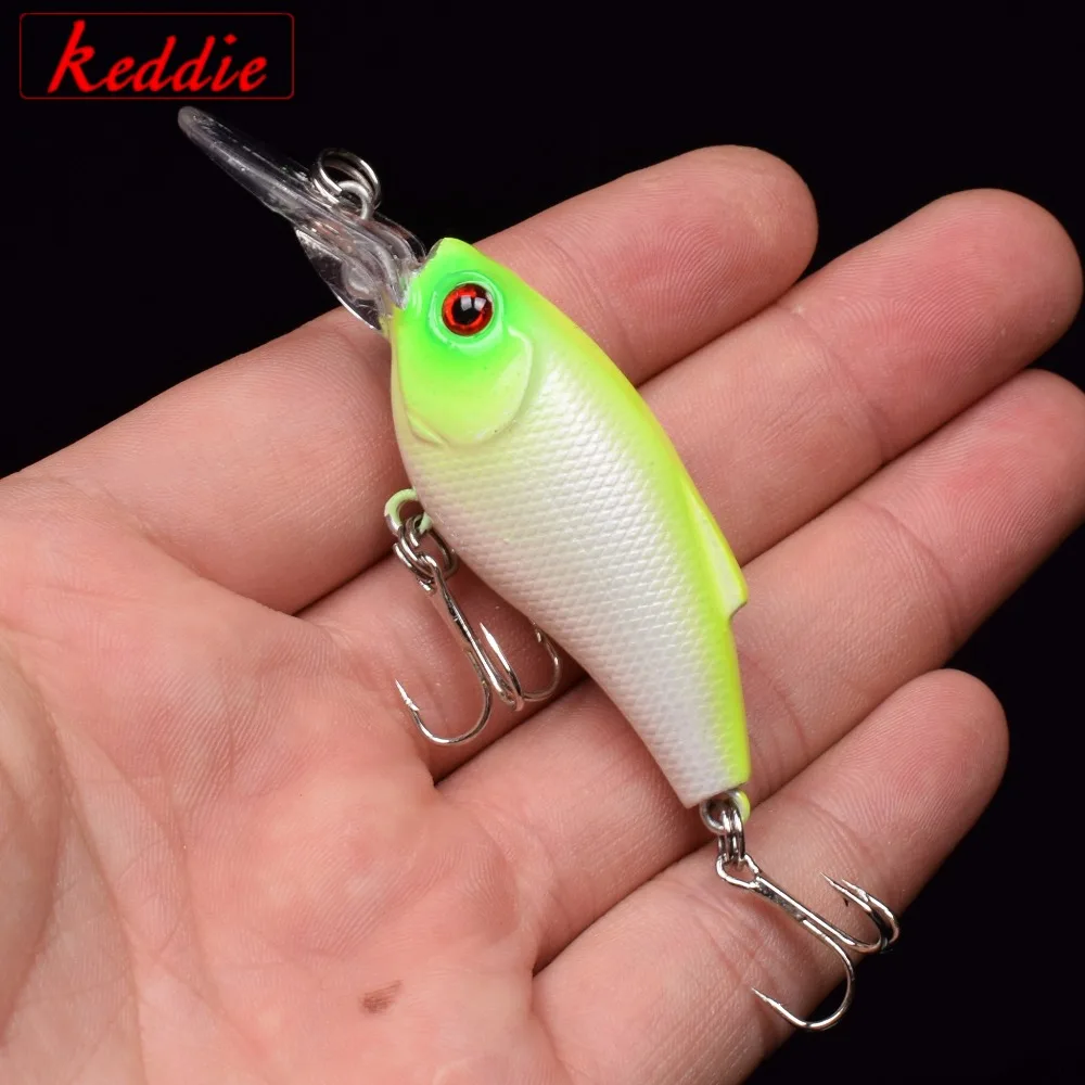 Плавающие Глубокий Дайвинг Crankbait Блесен 17 8 г/70 мм реалистичные воблеры с 6 # крючки