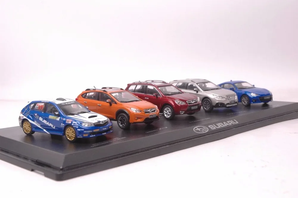 

Набор из пяти литых под давлением моделей для Subaru серии WRX XV Forester Outback BRZ, миниатюрный игрушечный автомобиль из сплава, коллекционные подарки
