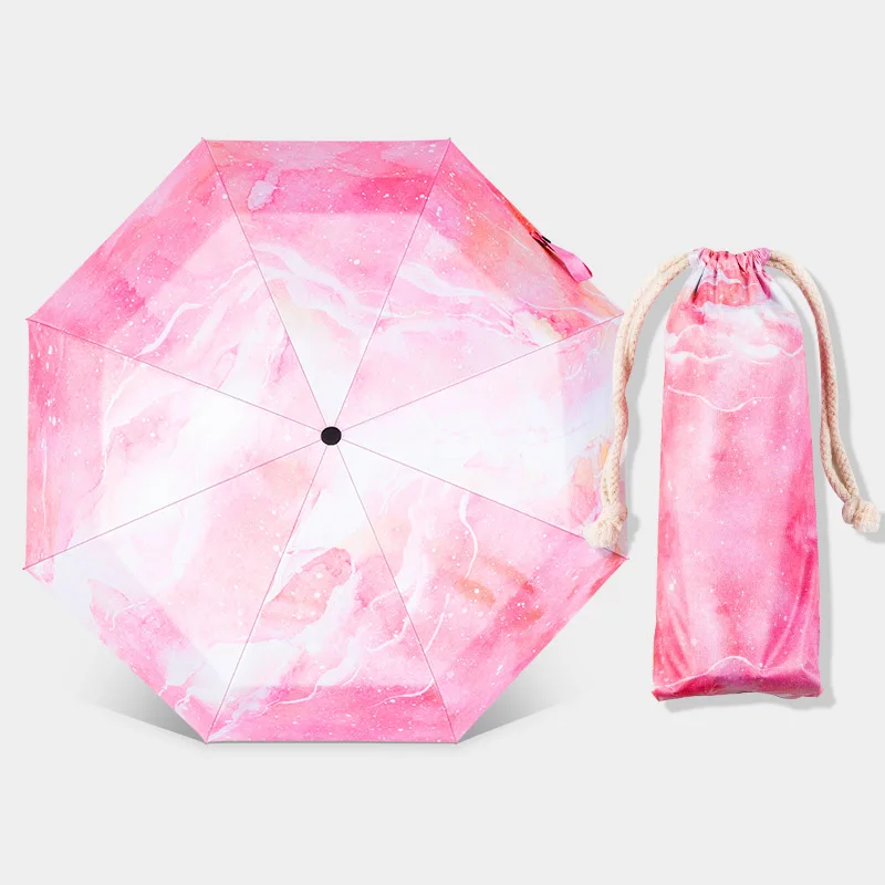 infinite pink LIBERAINY дизайн зонтик звездное небо InfiniteUniverse абстрактное искусство Мода Дождливый Солнечный анти-УФ подарок красочный тренд девушка - Цвет: infinite pink