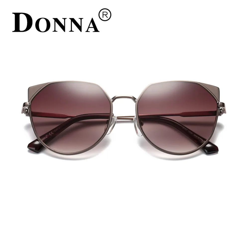 Donna Негабаритных кошачий глаз Солнцезащитные очки для женщин Для круглый