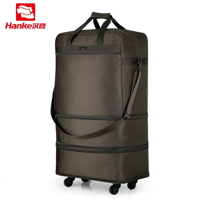 

Foldable Luggage Garment Bag Spinner Wheels Men Women Expandable Suitcases Male Super Large Travel Bag Duffel Tote