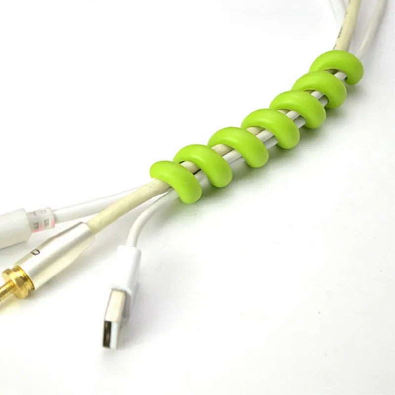 KEITHNICO 2 шт. спиральное управление кабелем USB зарядное устройство протектор линии