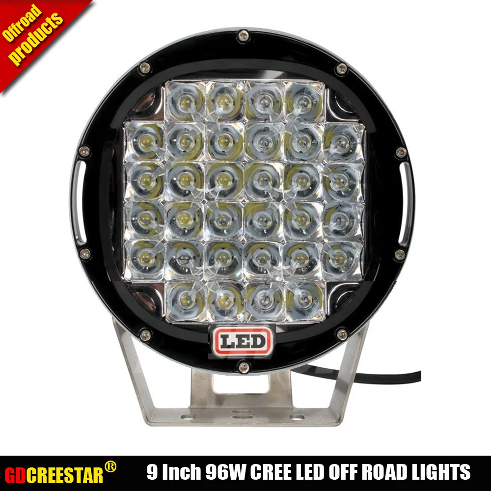 9 дюймовый светодиодный рабочий светильник 96 Вт 12 В 24 4x4|led work light|led light 12v4x4 lights |