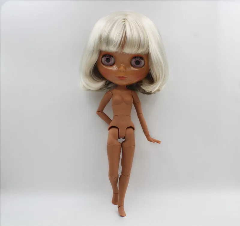 Кукла Blygirl Blyth кукла Mibai banghai с короткими волосами голая 19 шарниров черная кожа
