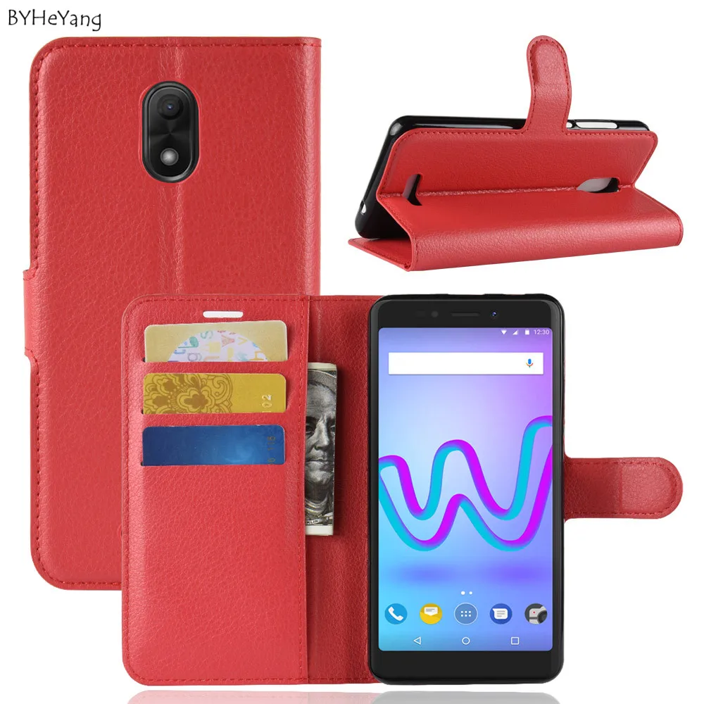 BYHeYang для Wiko Jerry 3 Чехол wiko lenny 5 откидной из искусственной кожи с магнитной