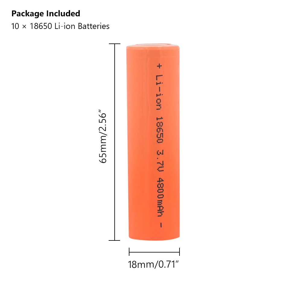 18650 Батарея 3,7 V 4800mAh литий-ионная литиевая аккумуляторная батарея с высоким разрядом большой ток батарея для фонарика фонарь