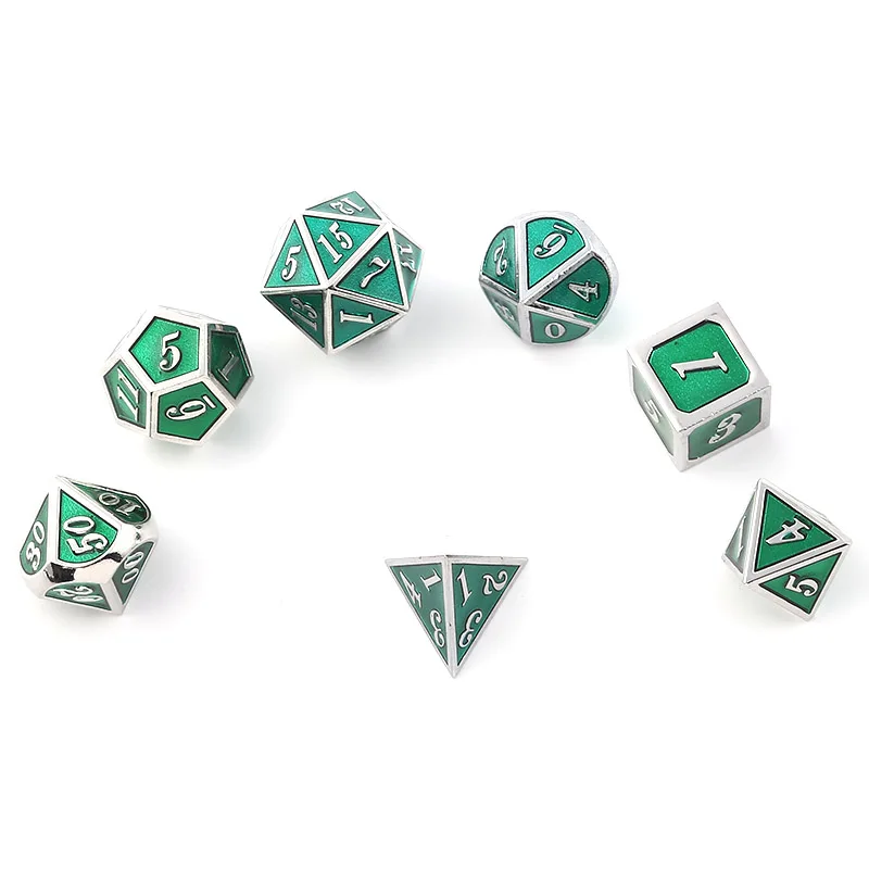 Игральные кости DND металлические Rpg набор многогранные подземелья и дракон