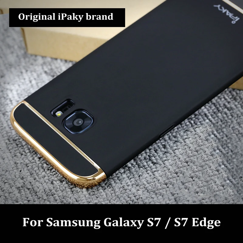 Original iPaky 3in1 Phone Case For Samsung Galaxy S7 Edge Fashion Plating Matte Back Cover Coque Housing |