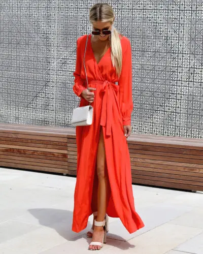 Новые женские праздничные Длинные рукава макси длинные летние Клубные пляжные