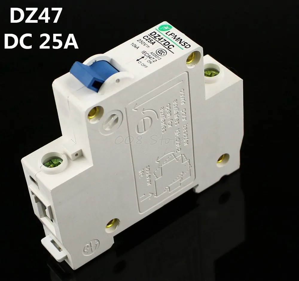DZ47 DC 1P 25A 250V Solar energy Air breaker MCB Electric swich Antiflame | Обустройство дома