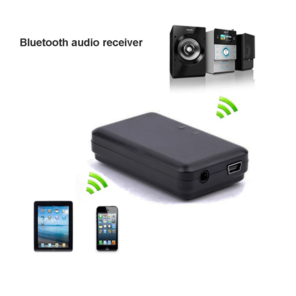JRGK беспроводной Bluetooth A2DP аудио приемник потокового воспроизведения музыки 5 в 3,5 мм домашний автомобильный AUX адаптер с аудиокабель USB высокого качества