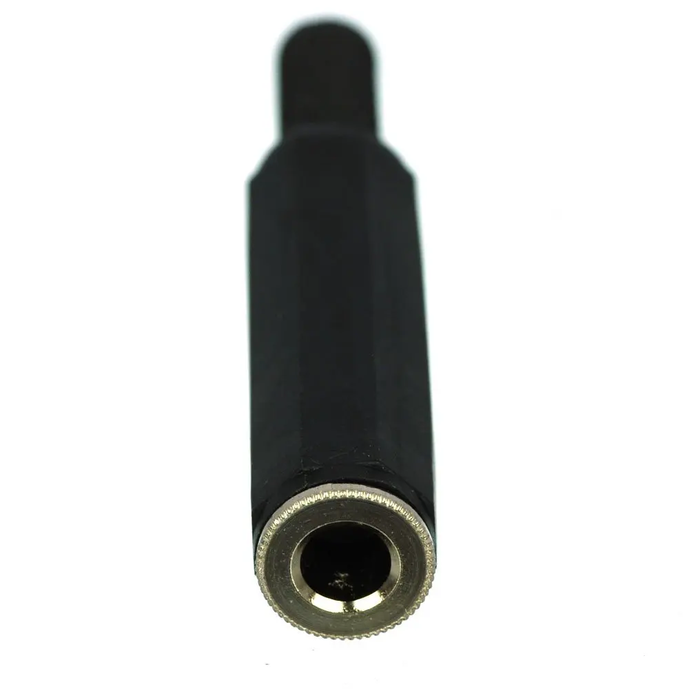 

5pcs Black 6.35mm 1/4" Stereo TRS Female Socket Solder Jack Connector for Microphone Cable Solder