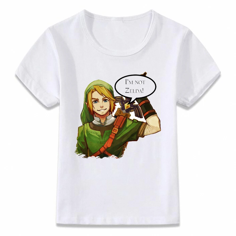 Детская одежда футболка Link Evolution Zelda дышащая дикая для мальчиков и девочек