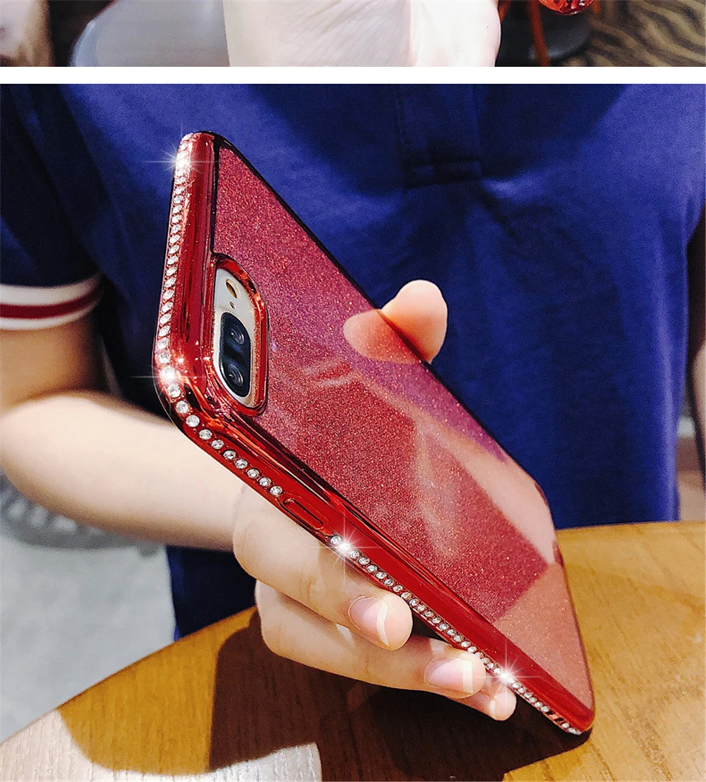 Алмазный чехол для samsung Galaxy S7 край S8 S9 S10 плюс S10E Note 8 9 Крышка для samsung A6 A7 A8 плюс J7 блеск бампер чехол