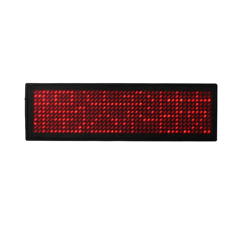 

Programmable red led name badge scrolling led signs led message badge