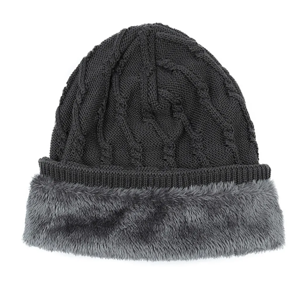 Новые модные зимние шляпы для мужчин твердые Skullies Индия Эластичный Тюрбан шляпа шерсть вязание выпадения волос головной платок обертывание Czapka Zimowa
