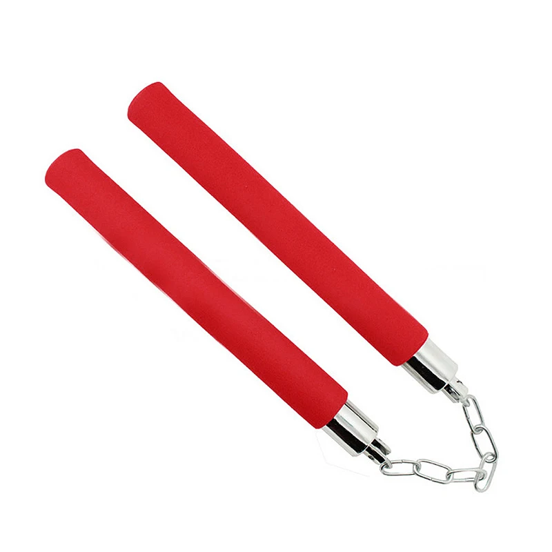 Боевые искусства Nunchakus оружие Пена металлическая цепь безопасные нунчаки из