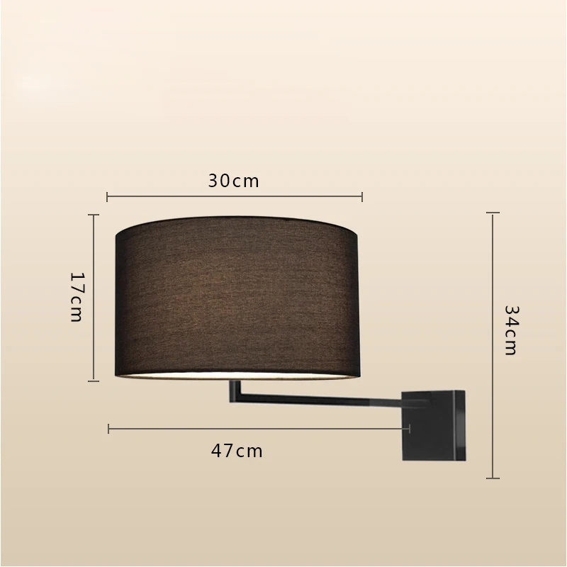 wall lamp Современный минимализм светодиодная Люстра для гостиной неправильный блеск E27 ткань оттенков люстра освещение, лампа для установки в помещении светильники - Цвет абажура: wall lamp