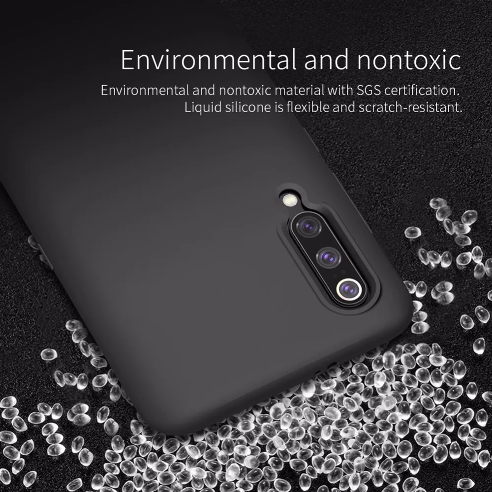 NILLKIN Flex чистый жидкий силиконовый чехол для Xiaomi mi9/mi9 Explore ore прозрачная версия против отпечатков пальцев Мягкая задняя крышка