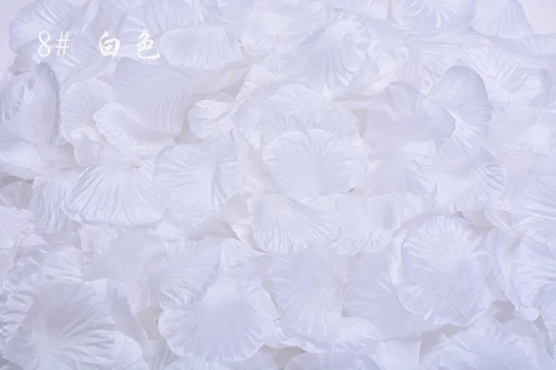 2018 New 1000pcs Fake Rose Petals Flower Girl Toss Silk Petal Artificial For Wedding Confetti Party Event Decoration H1 | Свадьбы и