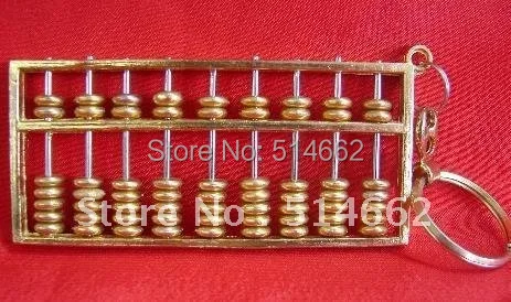 

Golden Abacus Feng Shui Keychain