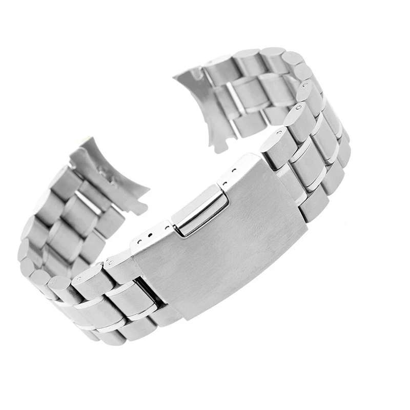 Новый мужской браслет из нержавеющей стали серебристый 16 мм 18 20 22 24 сменный