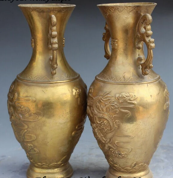 SUIRONG1129 + 9 &quotКитайский дракон феникс птица играть шарик цветок бутылка ваза пара -