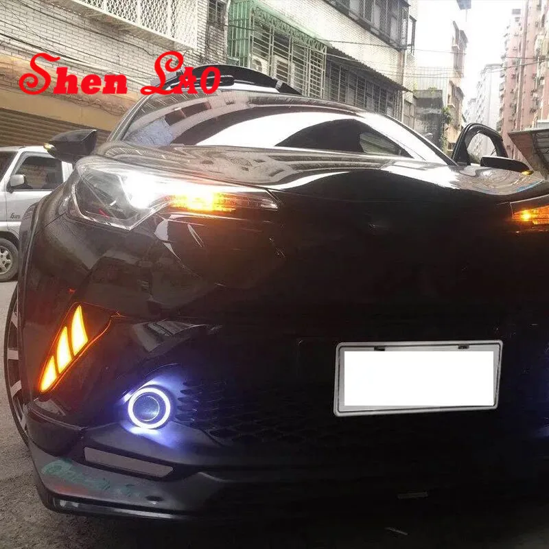 Shenlao для Toyota CHR C-HR 2017 2018 светодиодный DRL дневного света дневной Противотуманные